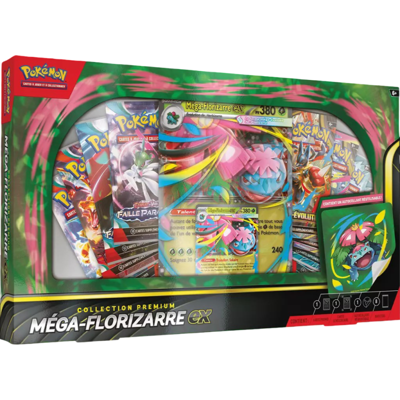 COFFRET COLLECTION PREMIUM MEGA FLORIZARRE EX - POKEMON (FR)